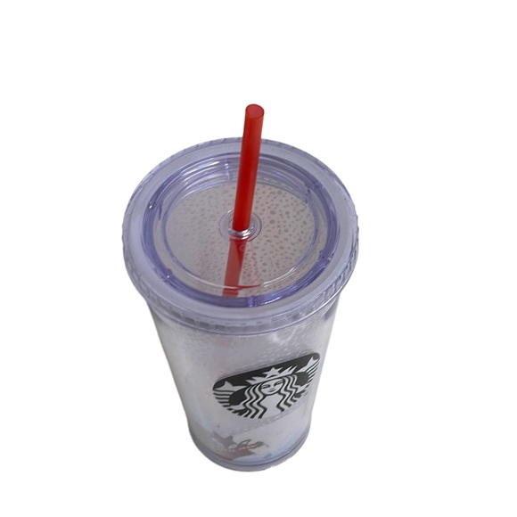 Starbucks Gift Holiday Tumbler Red Fox Snow Cold Cup Traveler 16 oz BPA Free - Picture 4 of 6